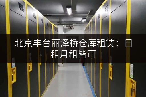 北京丰台丽泽桥仓库租赁：日租月租皆可，灵活选择