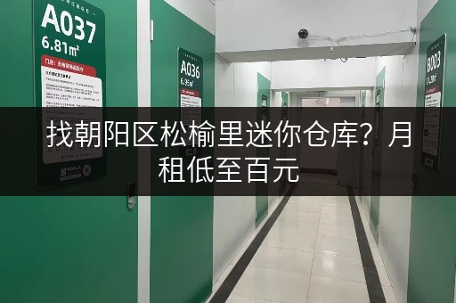 找朝阳区松榆里迷你仓库？月租低至百元，多种面积可选！