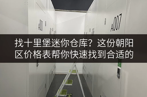 找十里堡迷你仓库？这份朝阳区价格表帮你快速找到合适的
