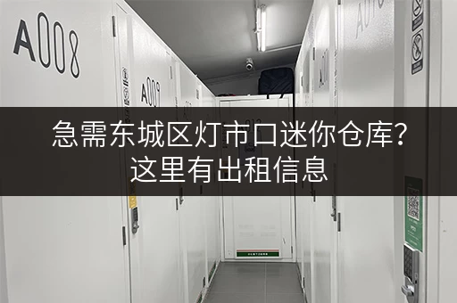 急需东城区灯市口迷你仓库？这里有出租信息，赶紧看看！