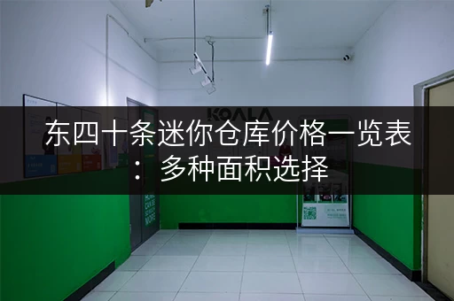 东四十条迷你仓库价格一览表：多种面积选择，价格透明