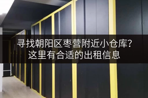 寻找朝阳区枣营附近小仓库？这里有合适的出租信息