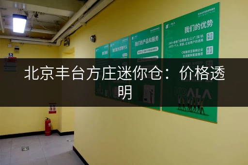 北京丰台方庄迷你仓：价格透明，空间灵活