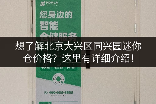 想了解北京大兴区同兴园迷你仓价格？这里有详细介绍！