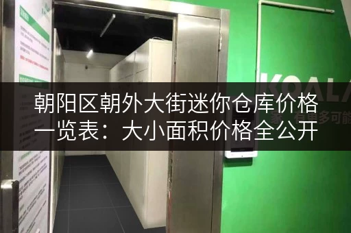 朝阳区朝外大街迷你仓库价格一览表：大小面积价格全公开