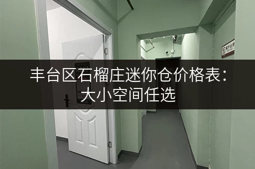 丰台区石榴庄迷你仓价格表：大小空间任选，灵活租期，方便快捷！