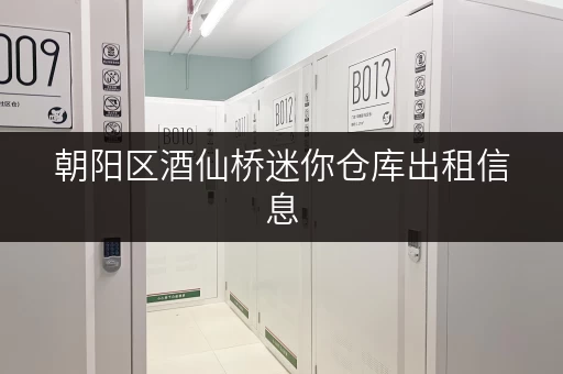 朝阳区酒仙桥迷你仓库出租信息，多种面积任你挑选！