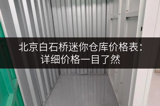 北京白石桥迷你仓库价格表：详细价格一目了然，租仓更省心！