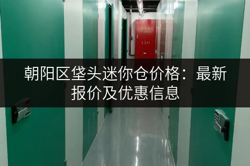 朝阳区垡头迷你仓价格：最新报价及优惠信息