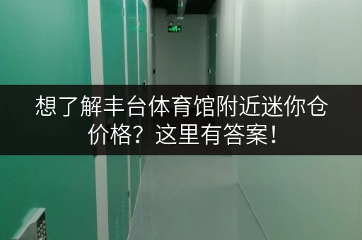 想了解丰台体育馆附近迷你仓价格？这里有答案！