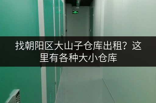 找朝阳区大山子仓库出租？这里有各种大小仓库，任您挑选