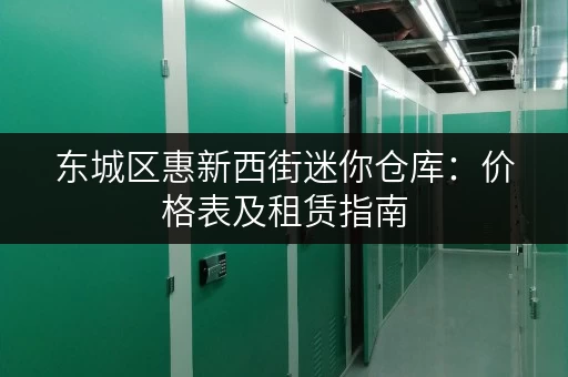 东城区惠新西街迷你仓库：价格表及租赁指南