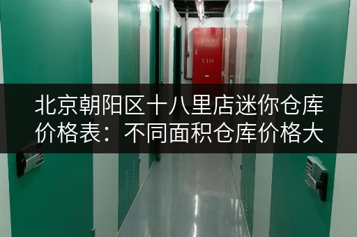 北京朝阳区十八里店迷你仓库价格表：不同面积仓库价格大比拼