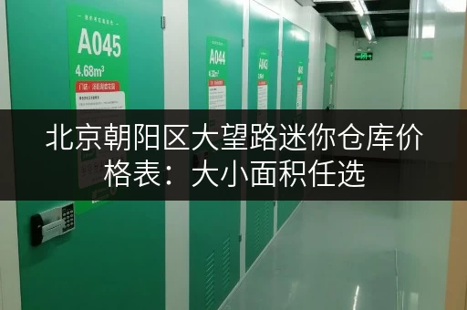 北京朝阳区大望路迷你仓库价格表：大小面积任选，价格透明！