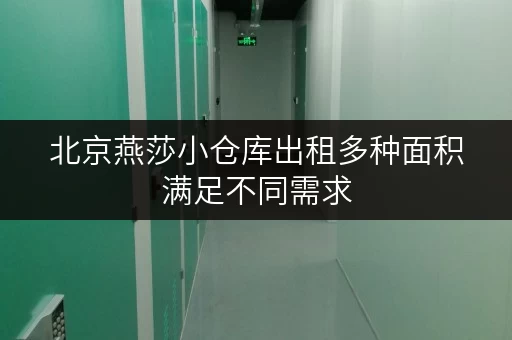 北京燕莎小仓库出租多种面积满足不同需求