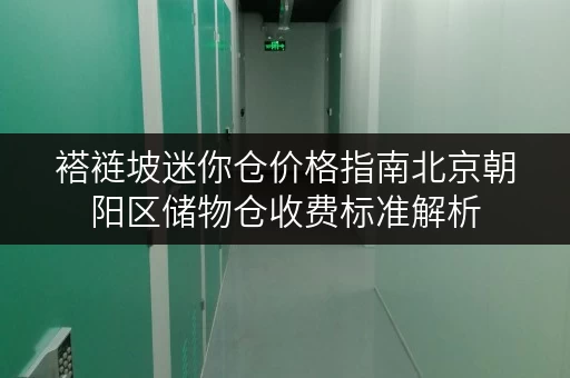 褡裢坡迷你仓价格指南北京朝阳区储物仓收费标准解析