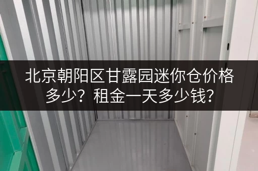 北京朝阳区甘露园迷你仓价格多少？租金一天多少钱？