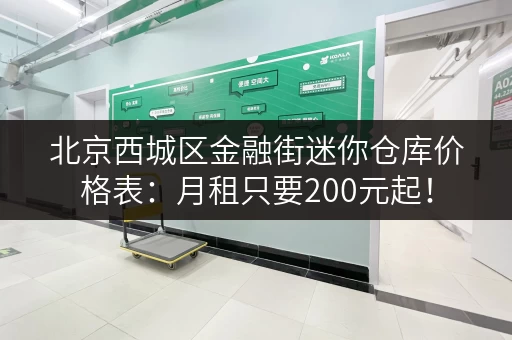 北京西城区金融街迷你仓库价格表：月租只要200元起！