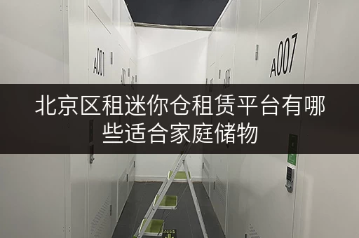 北京区租迷你仓租赁平台有哪些适合家庭储物