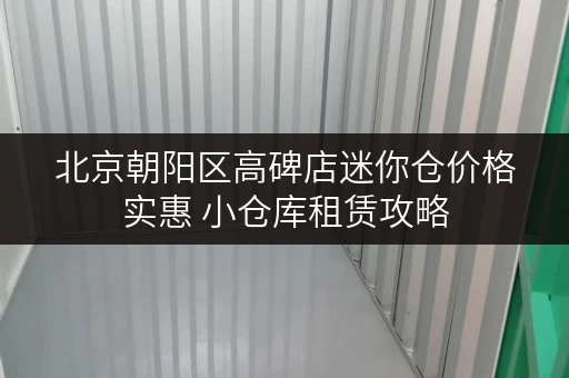 北京朝阳区高碑店迷你仓价格实惠 小仓库租赁攻略
