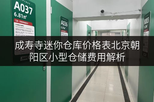 成寿寺迷你仓库价格表北京朝阳区小型仓储费用解析