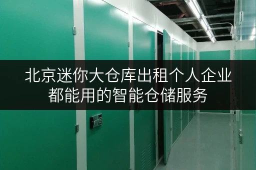 北京迷你大仓库出租个人企业都能用的智能仓储服务