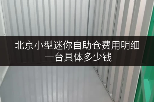 北京小型迷你自助仓费用明细 一台具体多少钱