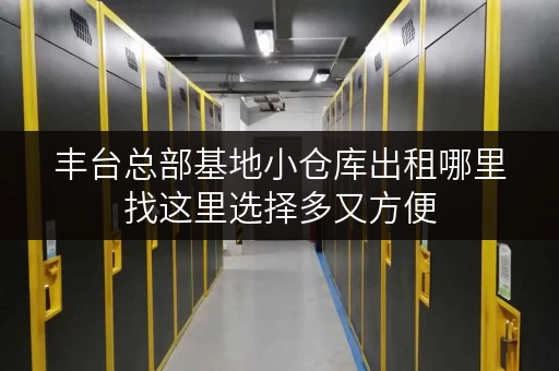 丰台总部基地小仓库出租哪里找这里选择多又方便
