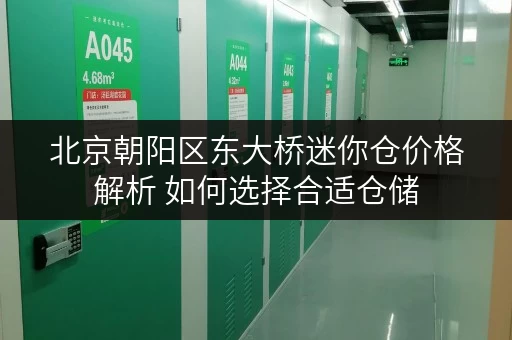 北京朝阳区东大桥迷你仓价格解析 如何选择合适仓储