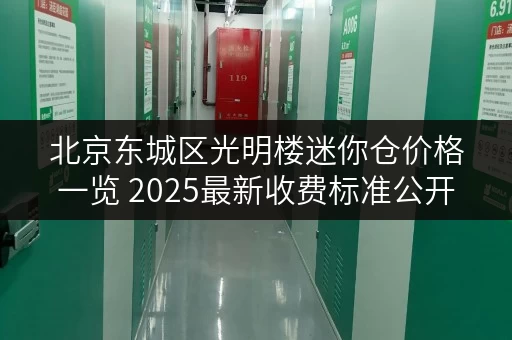 北京东城区光明楼迷你仓价格一览 2025最新收费标准公开
