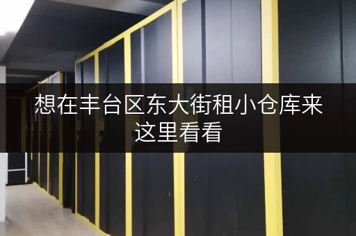 想在丰台区东大街租小仓库来这里看看