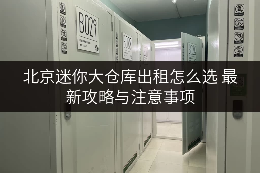 北京迷你大仓库出租怎么选 最新攻略与注意事项