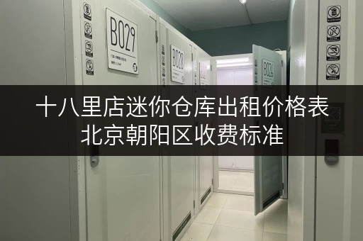 十八里店迷你仓库出租价格表北京朝阳区收费标准