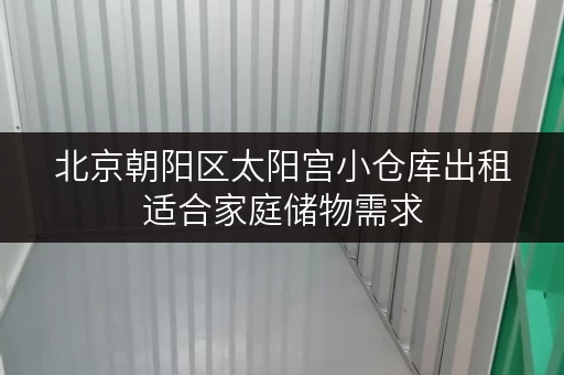 北京朝阳区太阳宫小仓库出租适合家庭储物需求