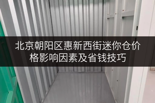 北京朝阳区惠新西街迷你仓价格影响因素及省钱技巧