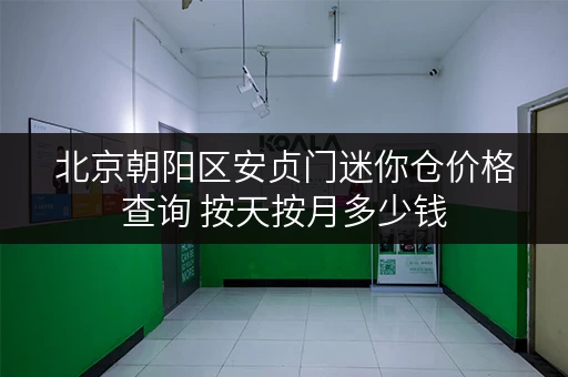 北京朝阳区安贞门迷你仓价格查询 按天按月多少钱