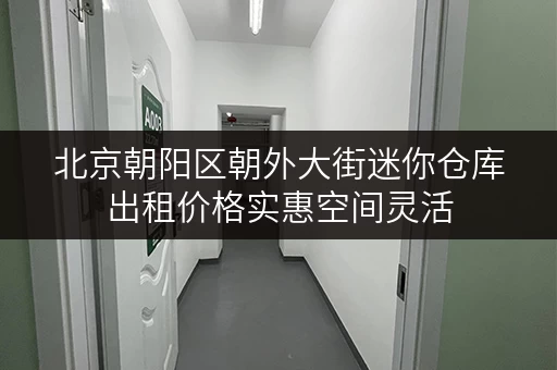 北京朝阳区朝外大街迷你仓库出租价格实惠空间灵活