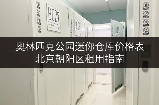 奥林匹克公园迷你仓库价格表北京朝阳区租用指南