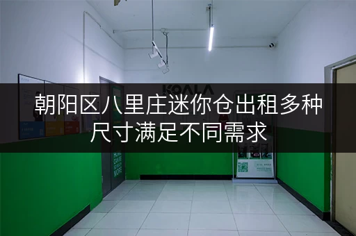 朝阳区八里庄迷你仓出租多种尺寸满足不同需求