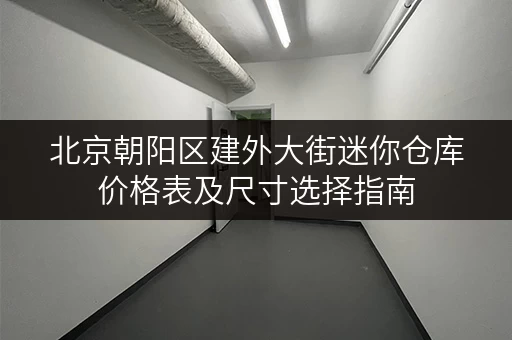 北京朝阳区建外大街迷你仓库价格表及尺寸选择指南
