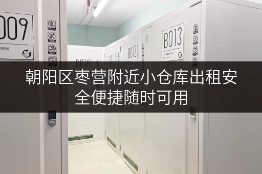 朝阳区枣营附近小仓库出租安全便捷随时可用