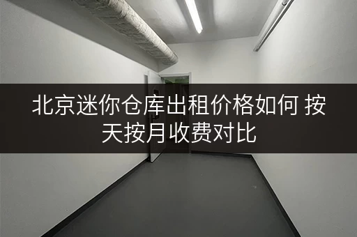 北京迷你仓库出租价格如何 按天按月收费对比