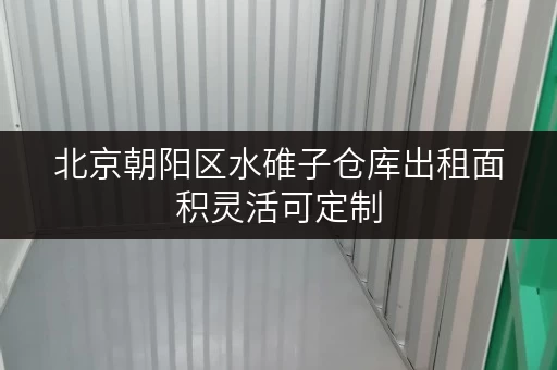 北京朝阳区水碓子仓库出租面积灵活可定制
