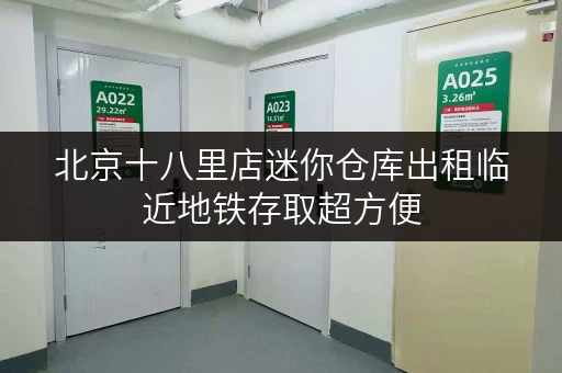 北京十八里店迷你仓库出租临近地铁存取超方便