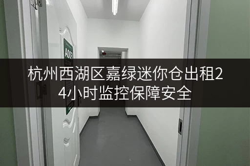 杭州西湖区嘉绿迷你仓出租24小时监控保障安全 杭州西湖区嘉绿迷你仓出租24小时监控保障安全