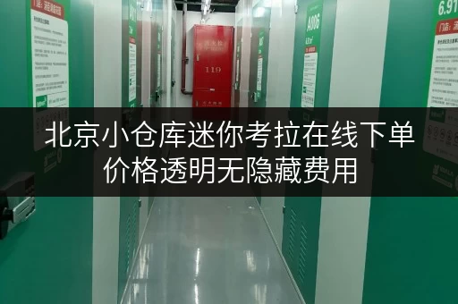 北京小仓库迷你考拉在线下单价格透明无隐藏费用