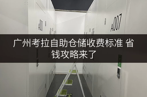 广州考拉自助仓储收费标准 省钱攻略来了