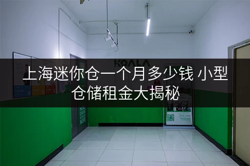 上海迷你仓一个月多少钱 小型仓储租金大揭秘