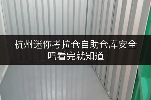 杭州迷你考拉仓自助仓库安全吗看完就知道