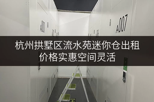杭州拱墅区流水苑迷你仓出租价格实惠空间灵活